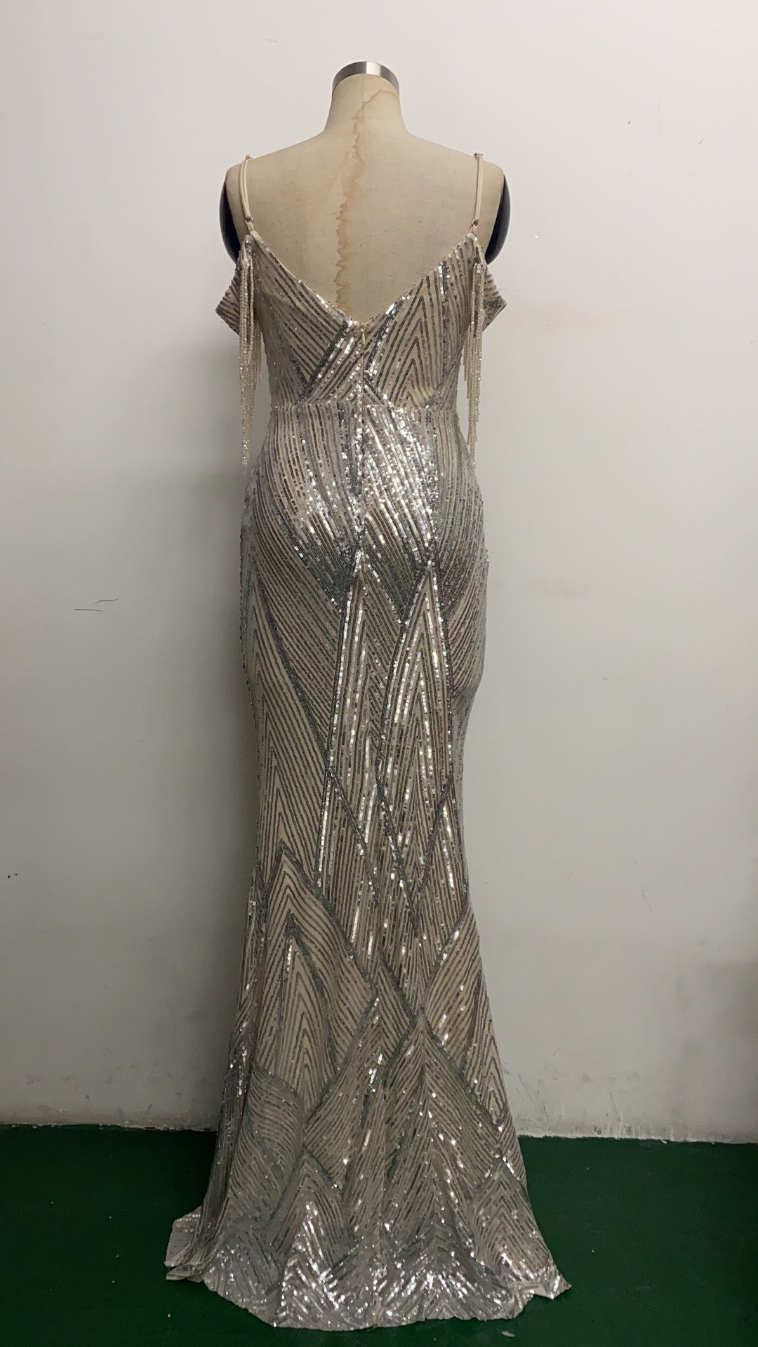 Sequin Fishtail Long Formal Dress Evening Gown 22