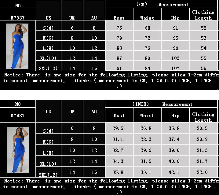 Women's Strapless Slit Sequin Dress 11