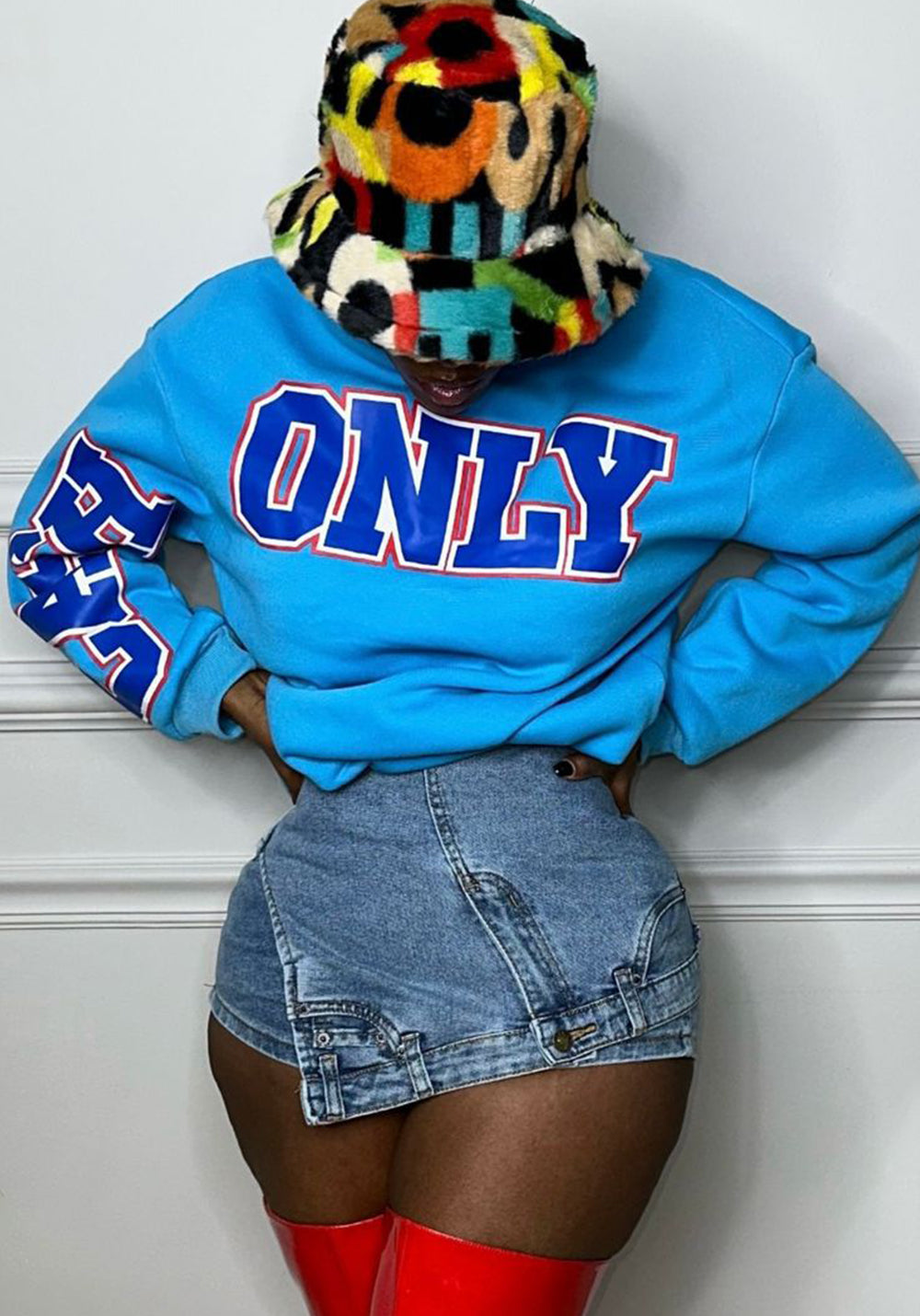 Women's Low Rise Patchwork Slim Fit Stretch Irregular Denim Shorts