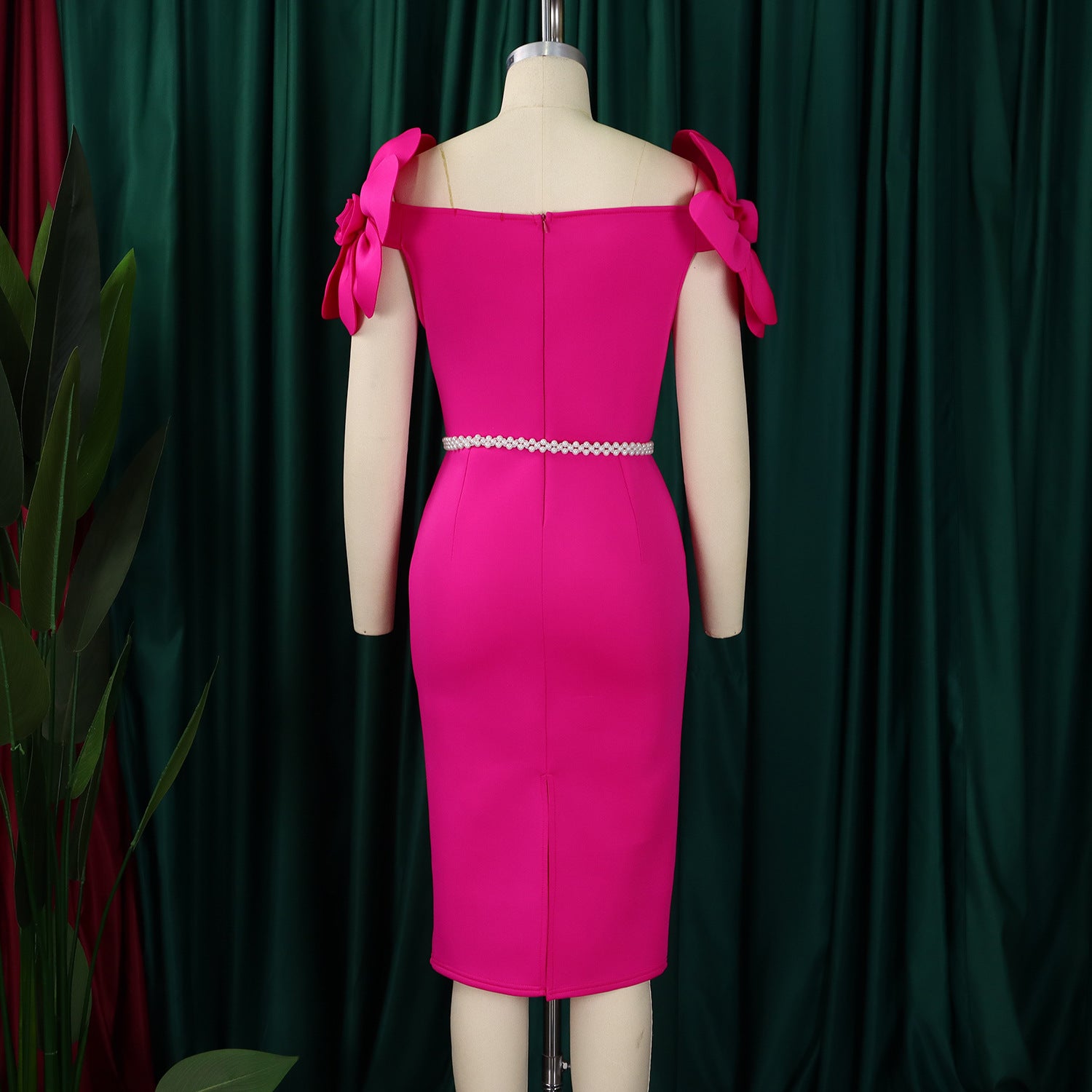 Floral Elegant Off Shoulder Formal Party Dress 33