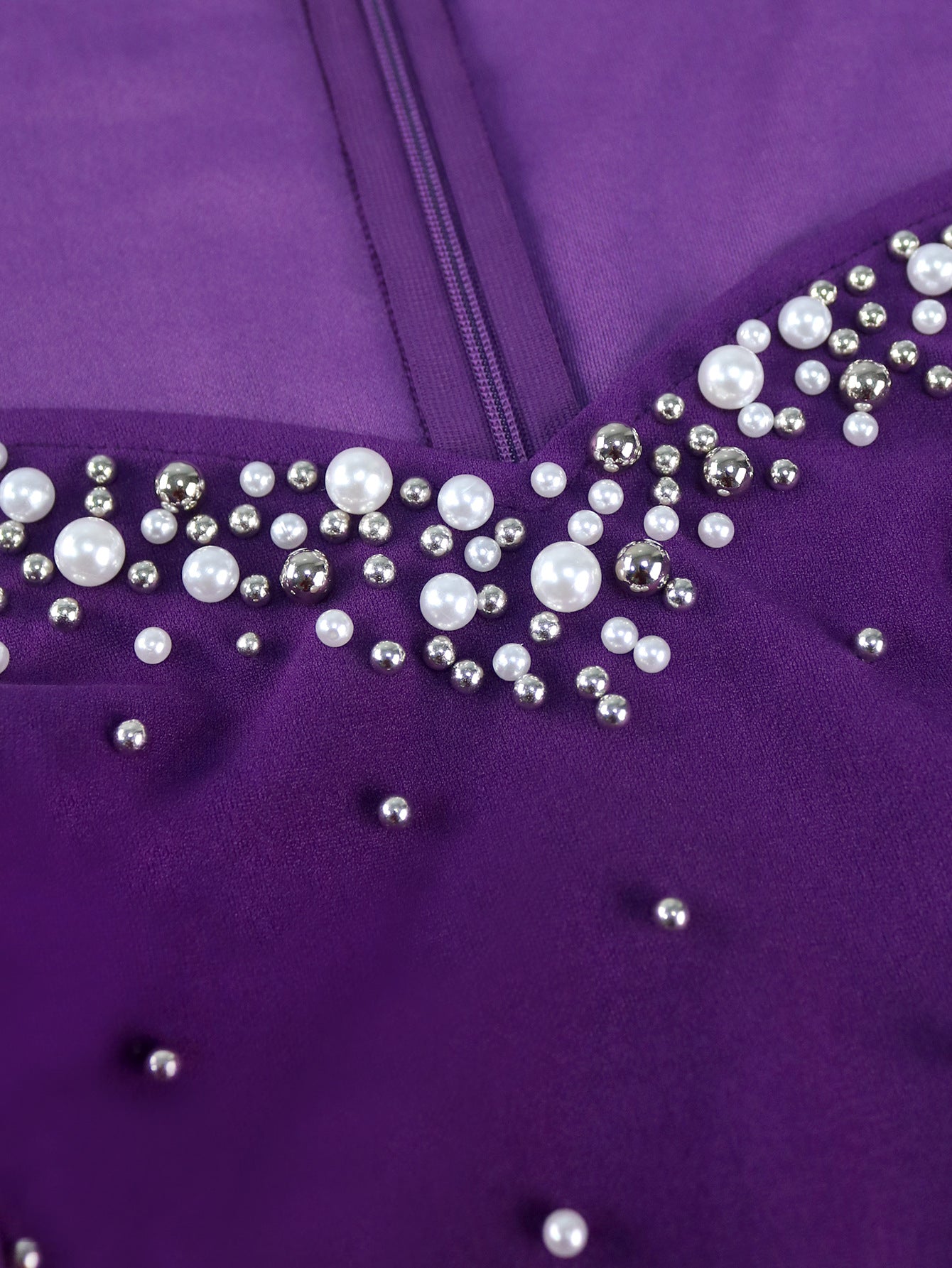 Women African V-Neck Beaded Evening Sexy Slit Bodycon Dresses 8