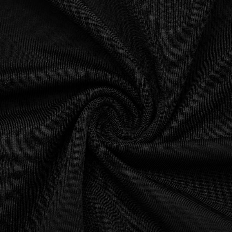 Women Autumn/Winter Cross-Gathered Double-Collared Top and See-Through Mesh Skirt with Three-Piece Knee Pads 30