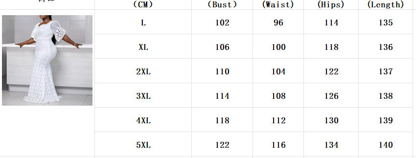 Lady Spring Puff Sleeve Solid Color Hollow Bodycon One-Piece Dress 15