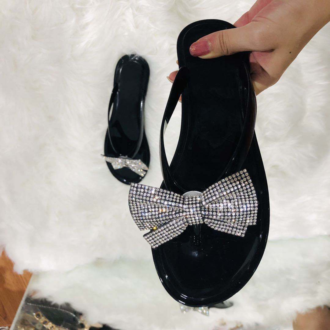 womenbow colored diamonds Slippers 9