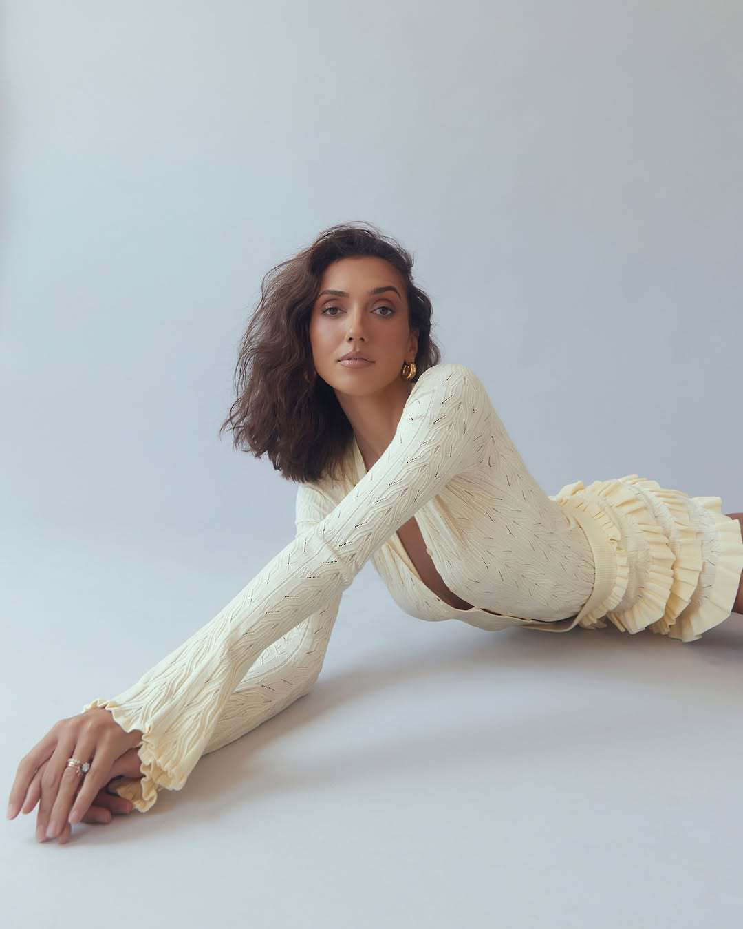 Spring Summer sexy knitting cardigan fashion Shorts two-piece set for women 8