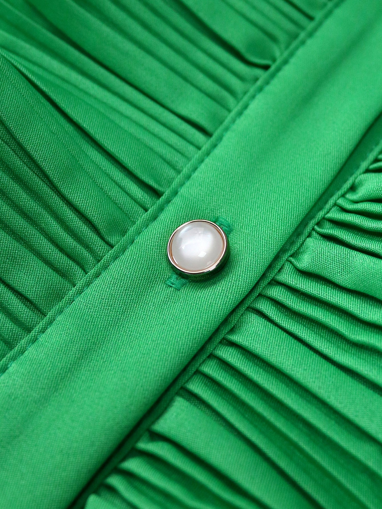 Ruffle Lantern Sleeve Pleated Belt Elegant Evening Dress 7