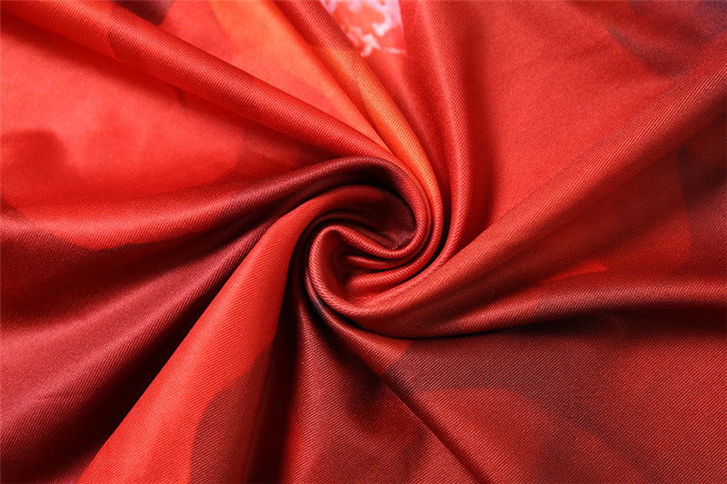 Women Summer Sexy Print Suspender Top Bodycon SkirtTwo Piece Set 33