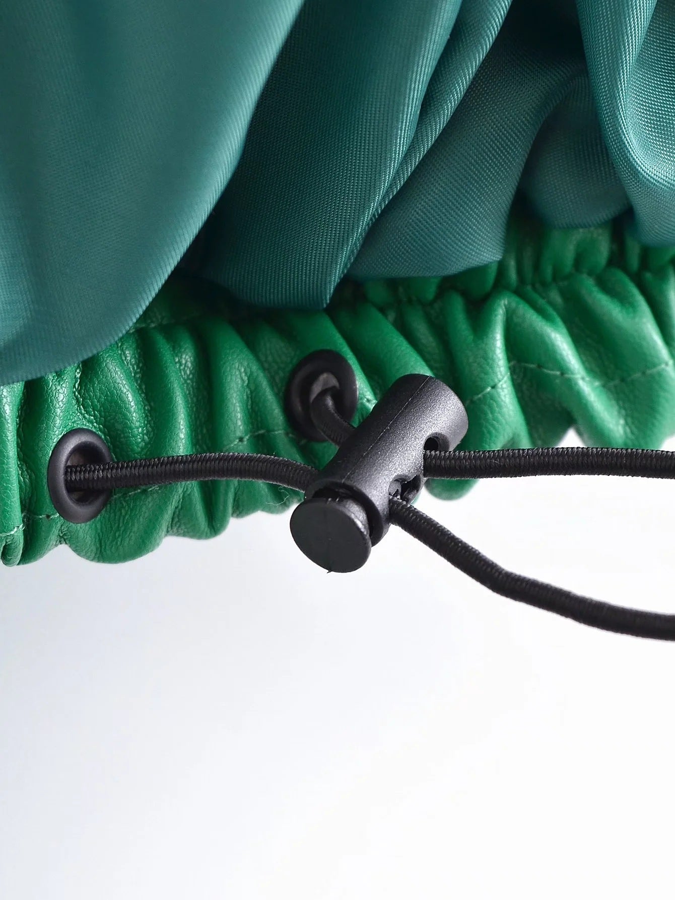 Leather Casual solid color leather cotton-padded Stand Collar jacket 30