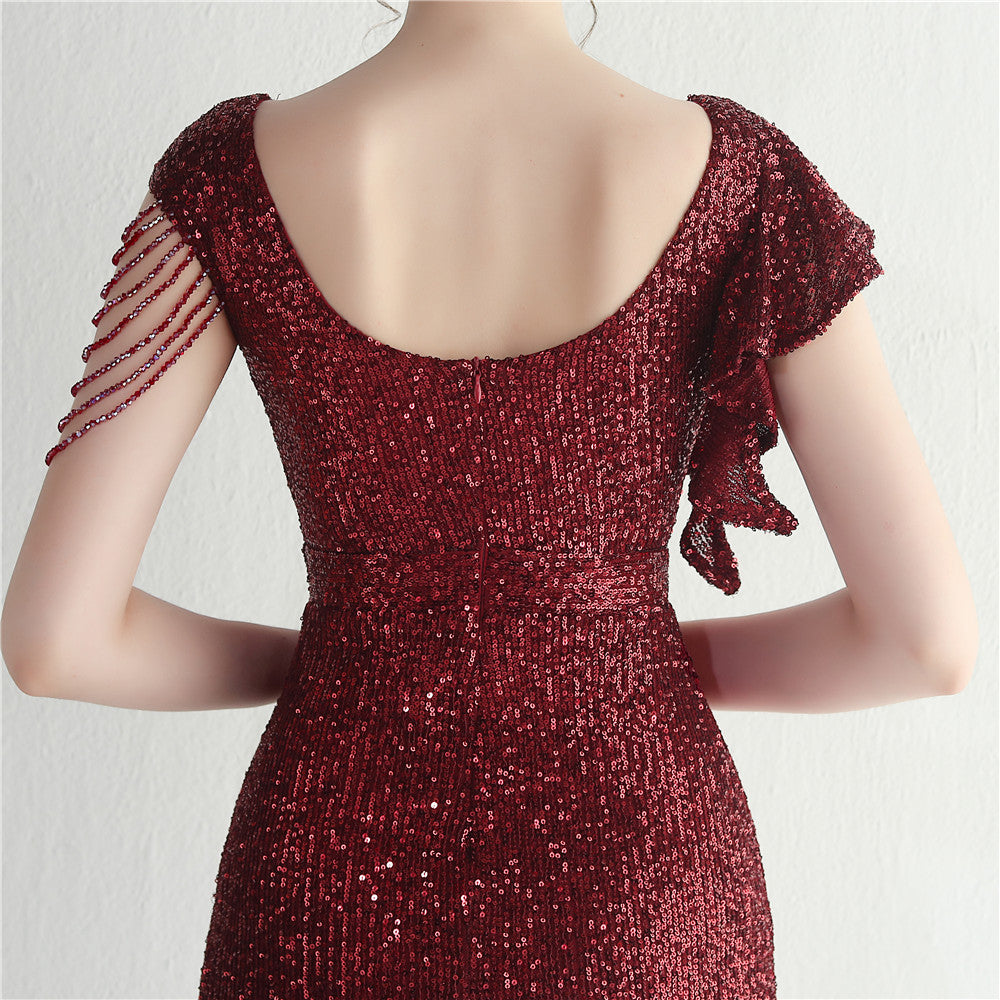 Beaded Sequin Nightclub Party Sexy Bodycon Short Dress 18