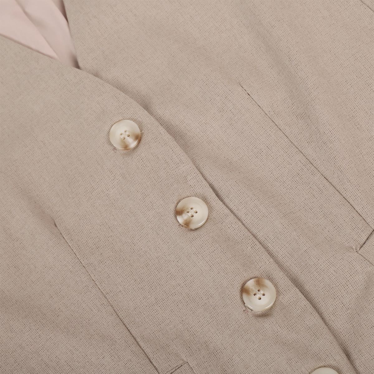 Women Casual Single-Breasted Vest + Pants Two-Piece Set 20