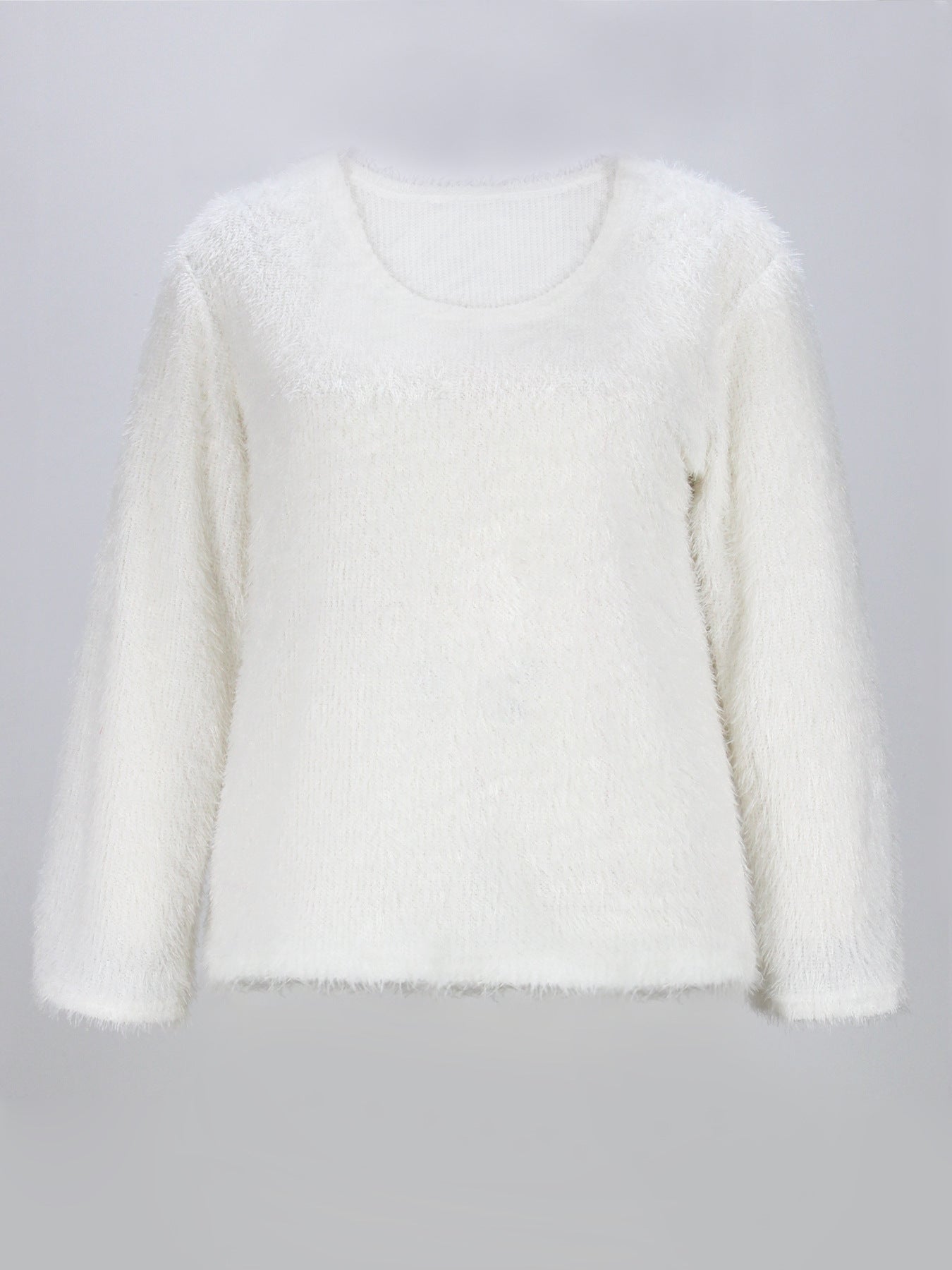 Women's Autumn And Winter Sweater Long Sleeve Fluffy Women's Pullover Knitting Shirt 12