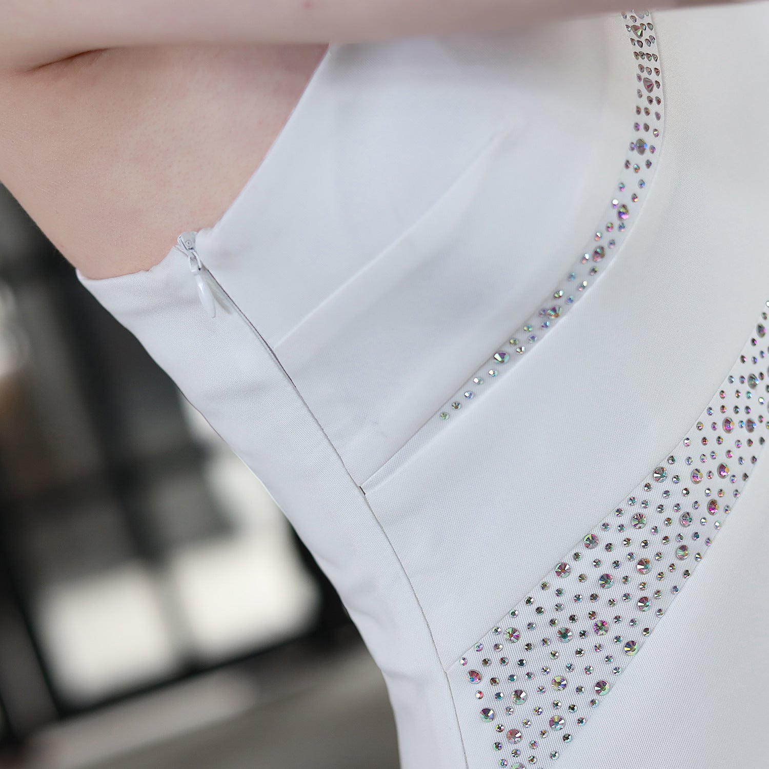 Summer formal beaded one shoulder mermaid evening dress 22