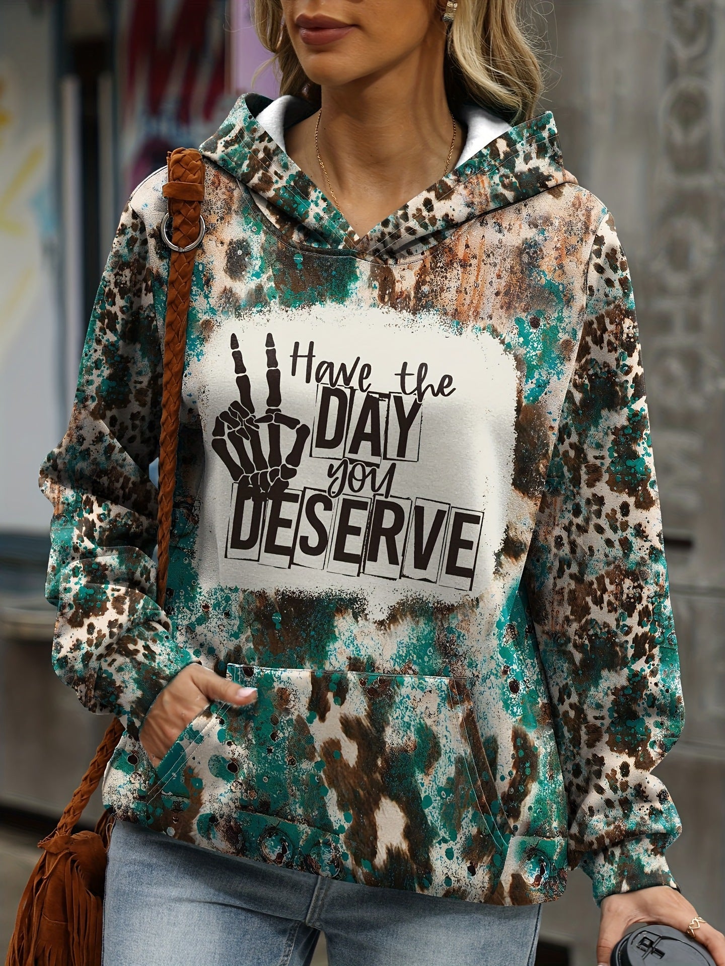 Women Print Casual Loose Hoodies 9