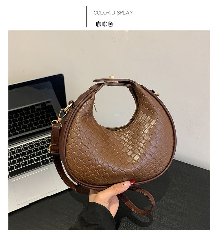 Retro Versatile Simple Diamond Women's Bag Shoulder Handbag 6