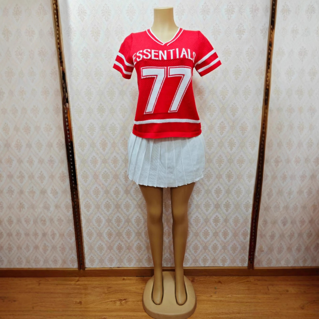 Women’s Trendy Knitted Top Mini Skirt Set 3