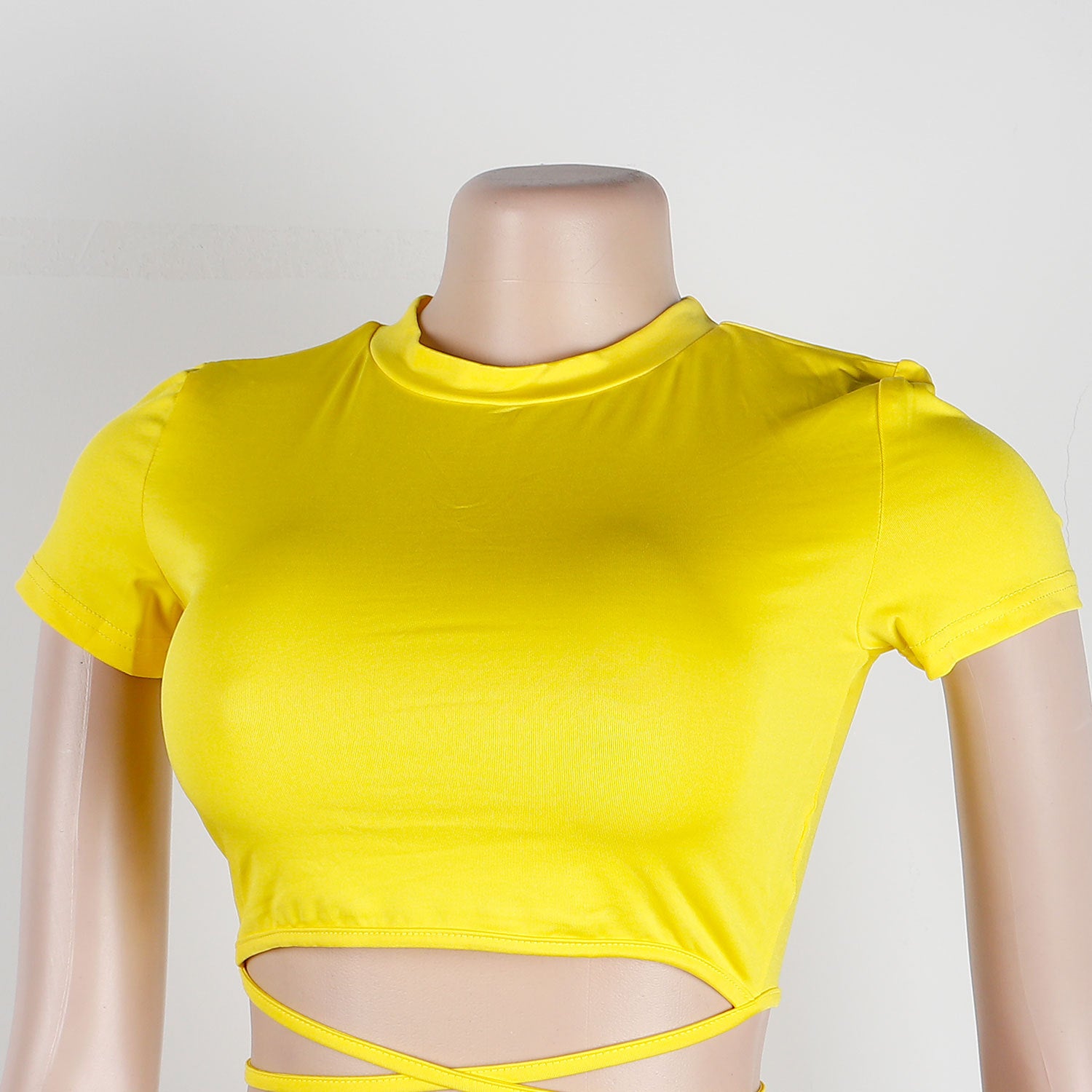 Women Sexy Short Sleeve Top+ Printed Trousers Two-piece Set 27