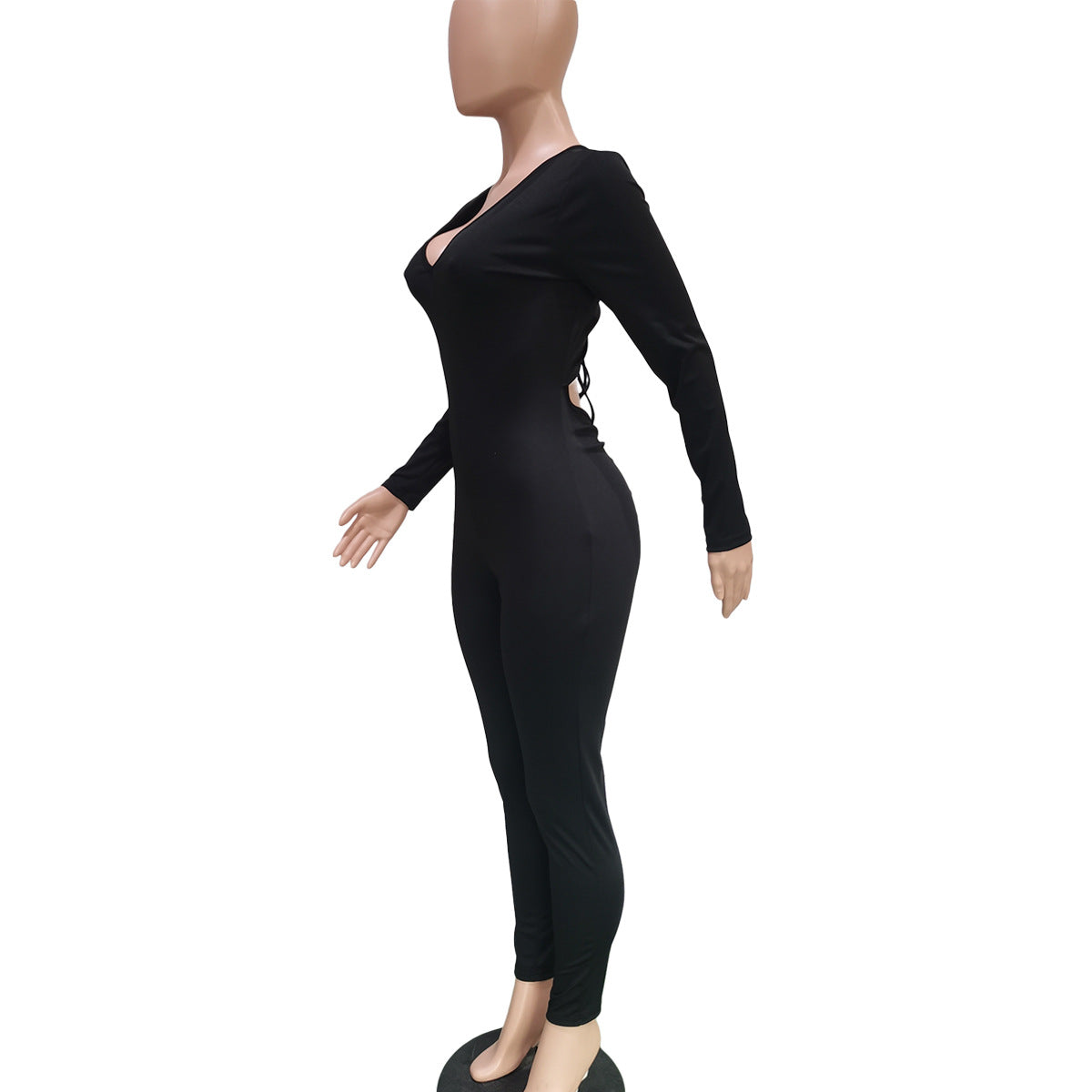 Women's Back Drawstring Scrunch Butt Sexy Jumpsuit 25