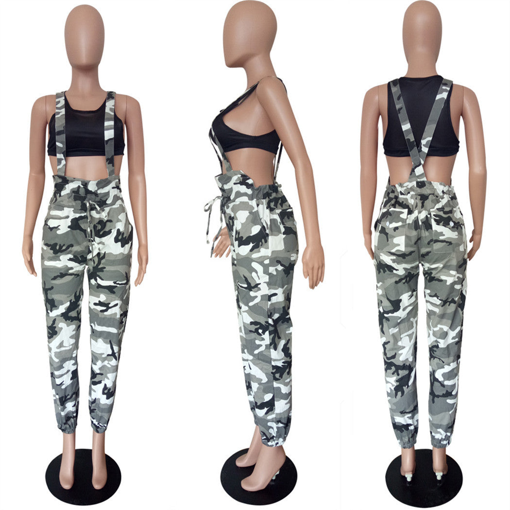 Women's Camouflage Overalls Pants 12