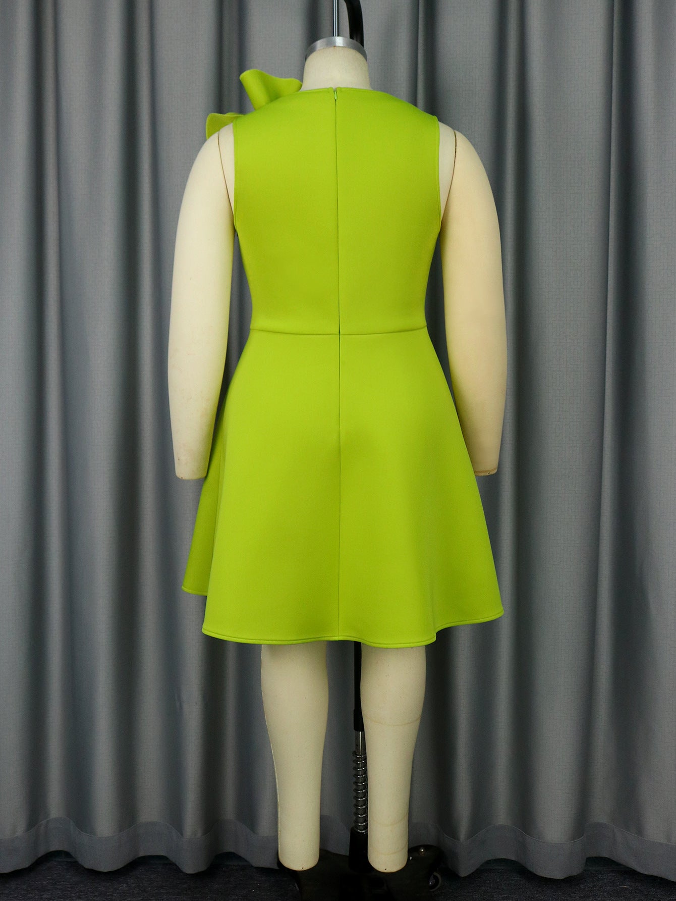 Summer Flower Sleeveless High Waist Party Dress 6