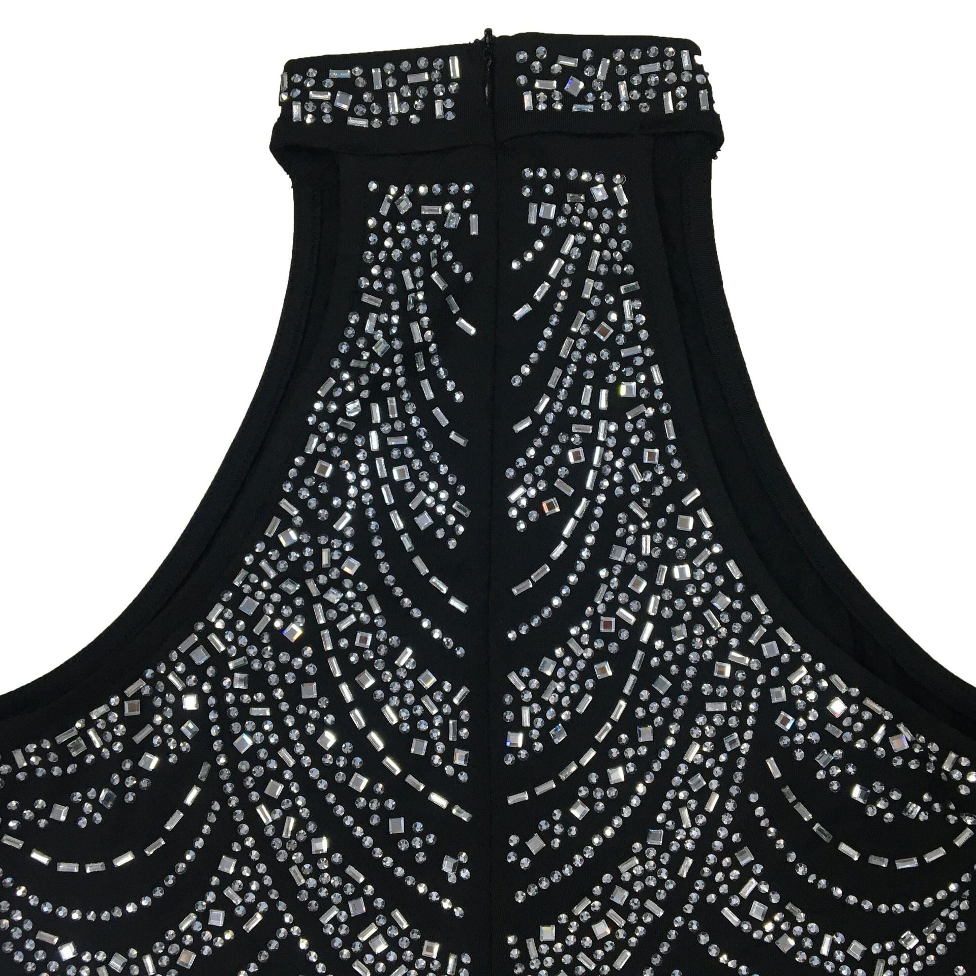Fashion Ladies Solid Color Beaded Sleeveless Halter Neck Dress Women 23