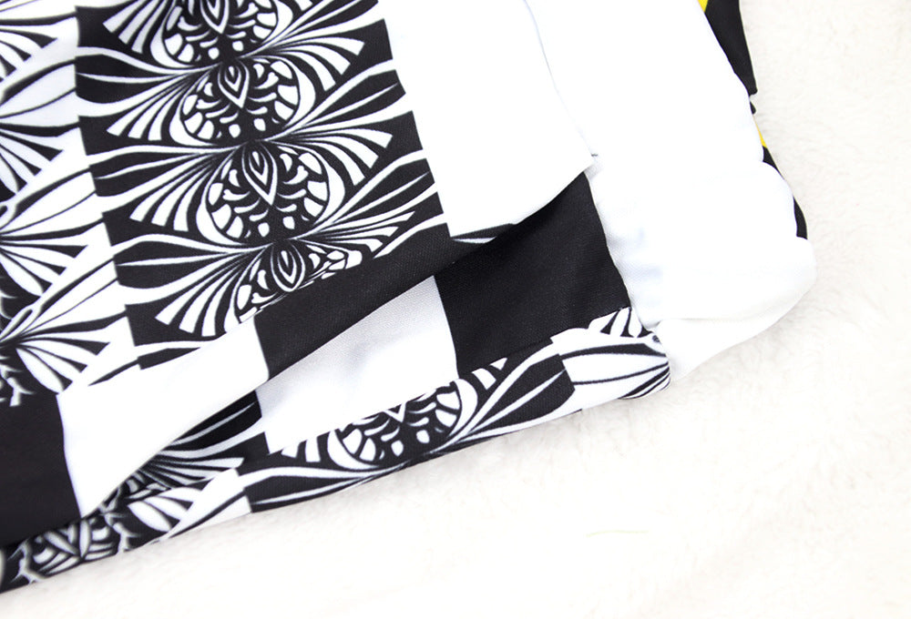 Women Long Sleeve Top and Pants Printed Casual Two-piece Set 18