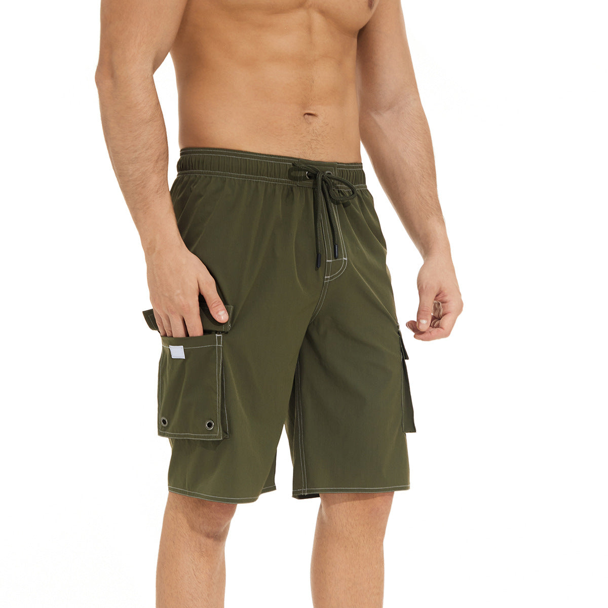 Summer men's Solid beach pants 16