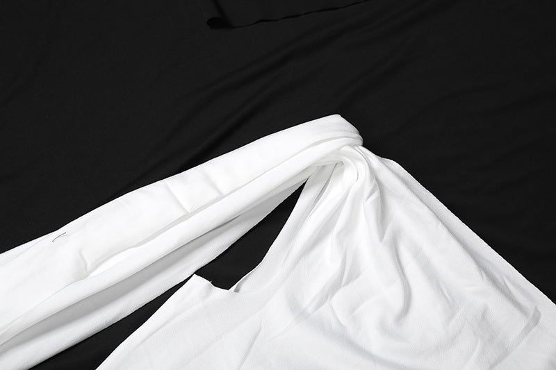 Spring & Summer Women's Casual Sexy Solid Slash Shoulder Sleeveless Slim Long Dress 22