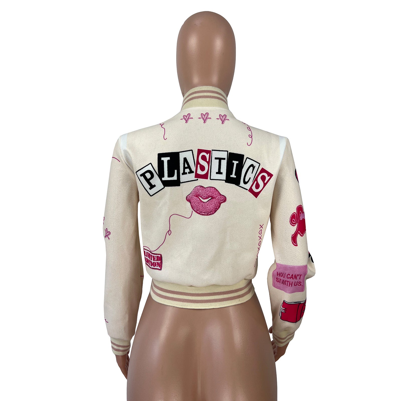Women'S Fashion Print Baseball Jacket 13