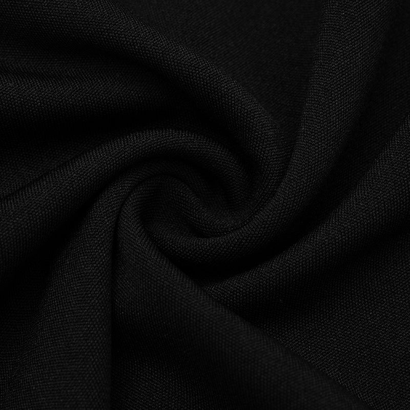 Women Autumn Zipper Neck Long-Sleeved Fur Paneled Sexy Bodycon Dress 26