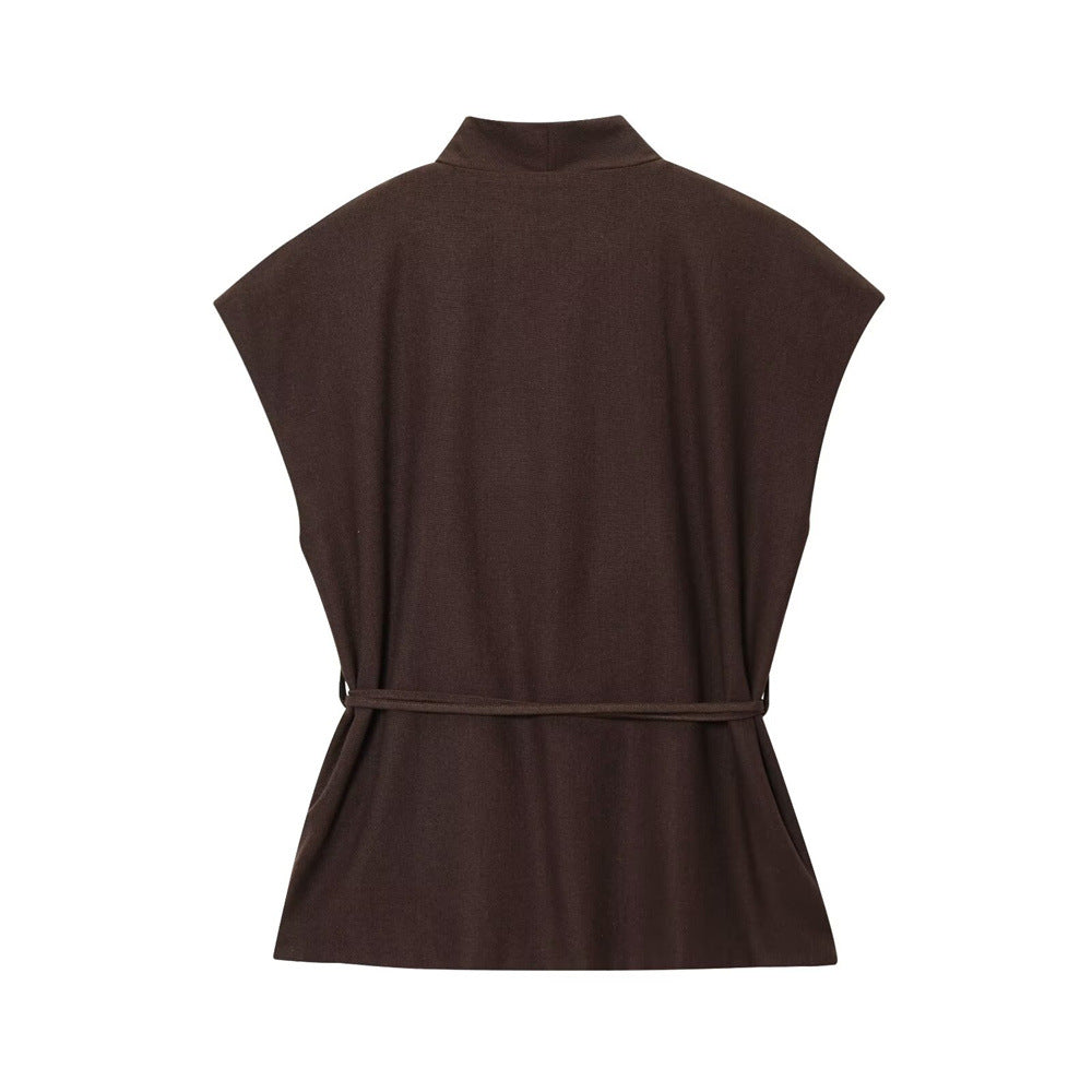 Women summer suit vest wide-leg pants two-piece set 11