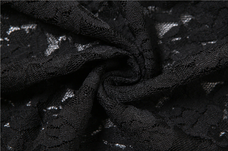 Summer Women's Fashion Sexy See-Through Lace Straps Slim Dress For Women 16