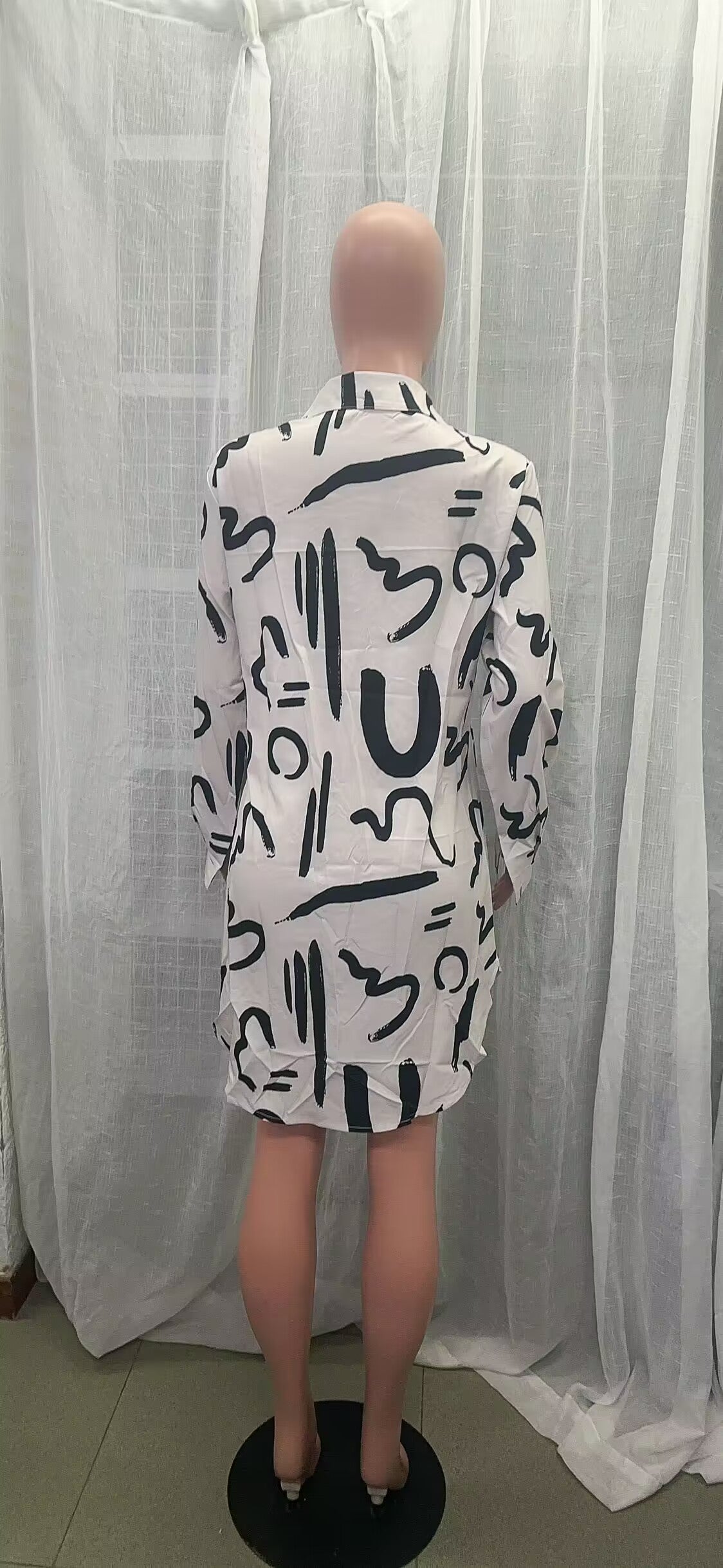 Women Sexy Fashion Print Long Sleeve Shirt 23