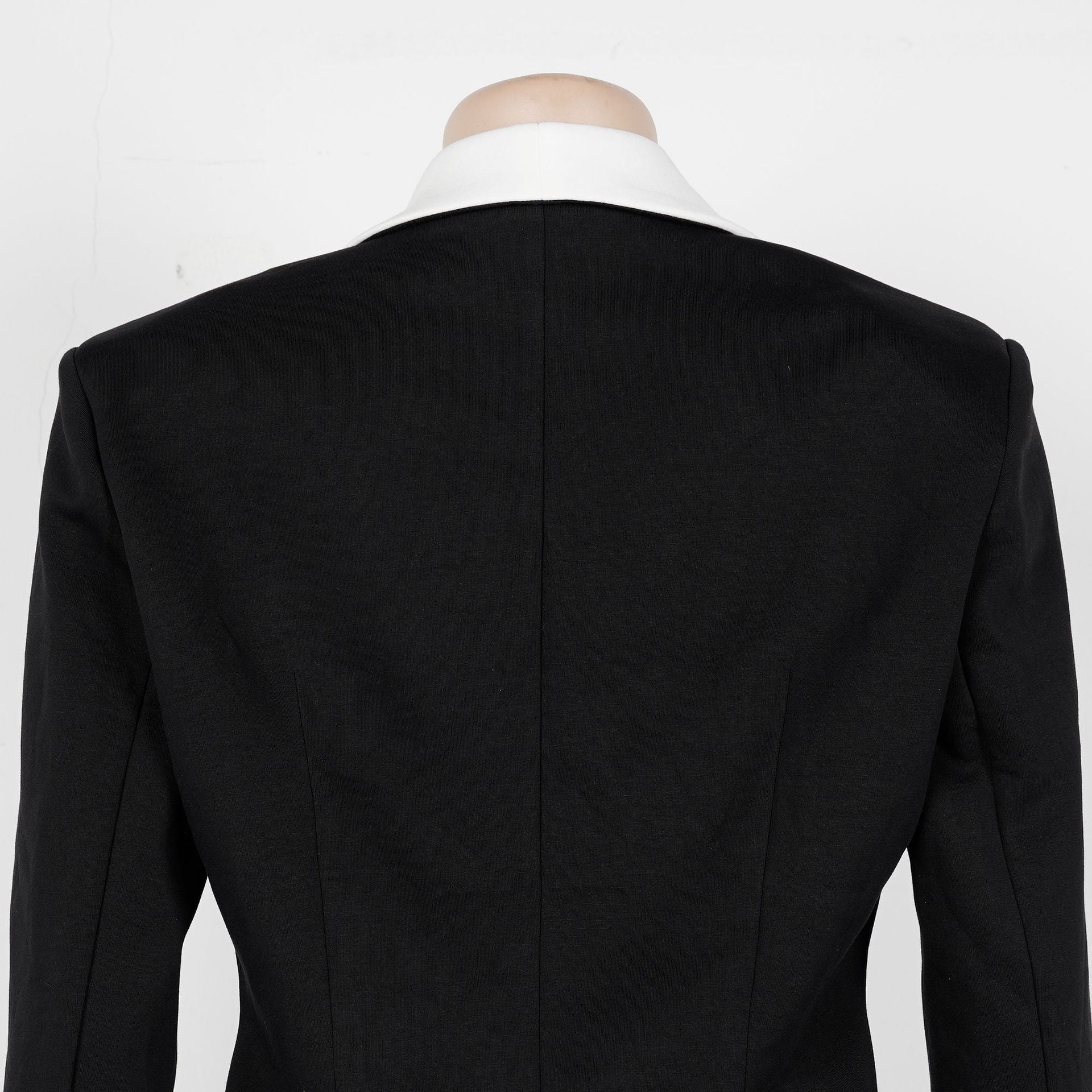 Women's Elegant Career Color-Blocking Turndown Collar Casual Suit Two-Piece Set 14