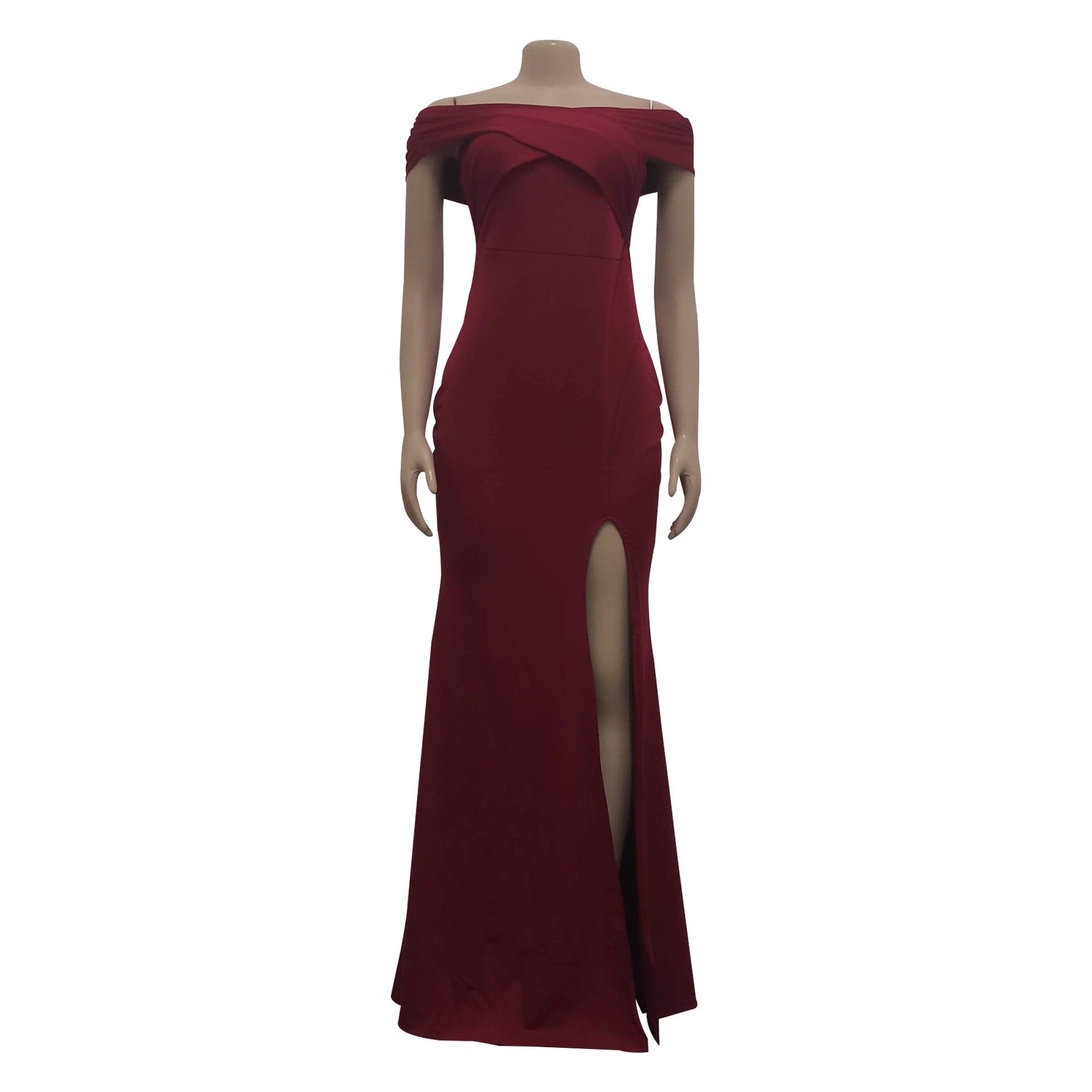 Women Sexy V-Neck Sleeveless Slit Long Dress 23