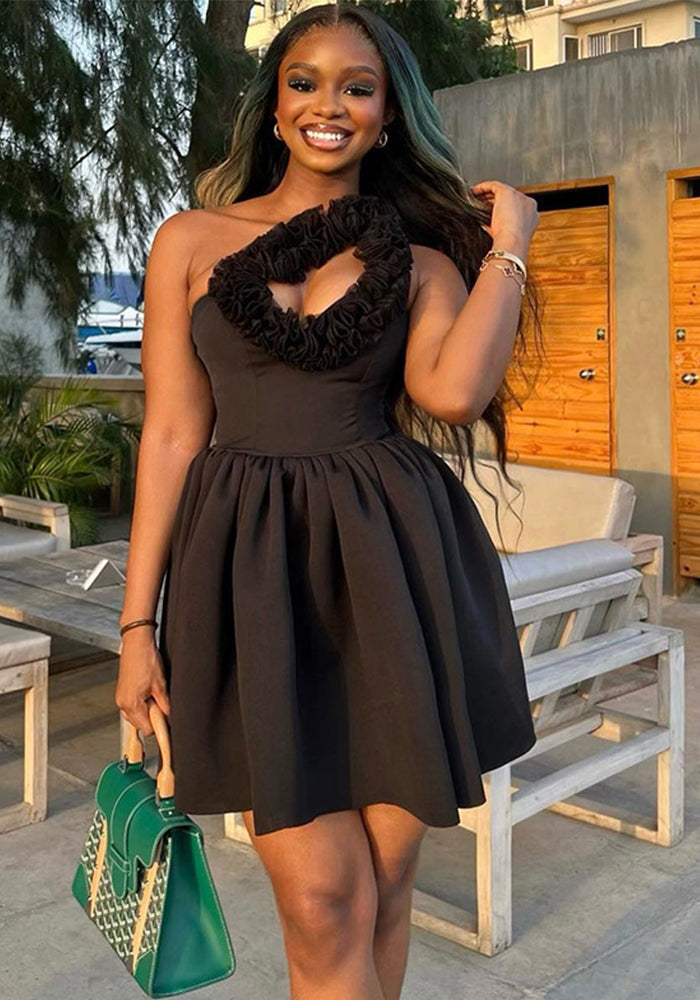 Women Solid Sexy Sleeveless Dress