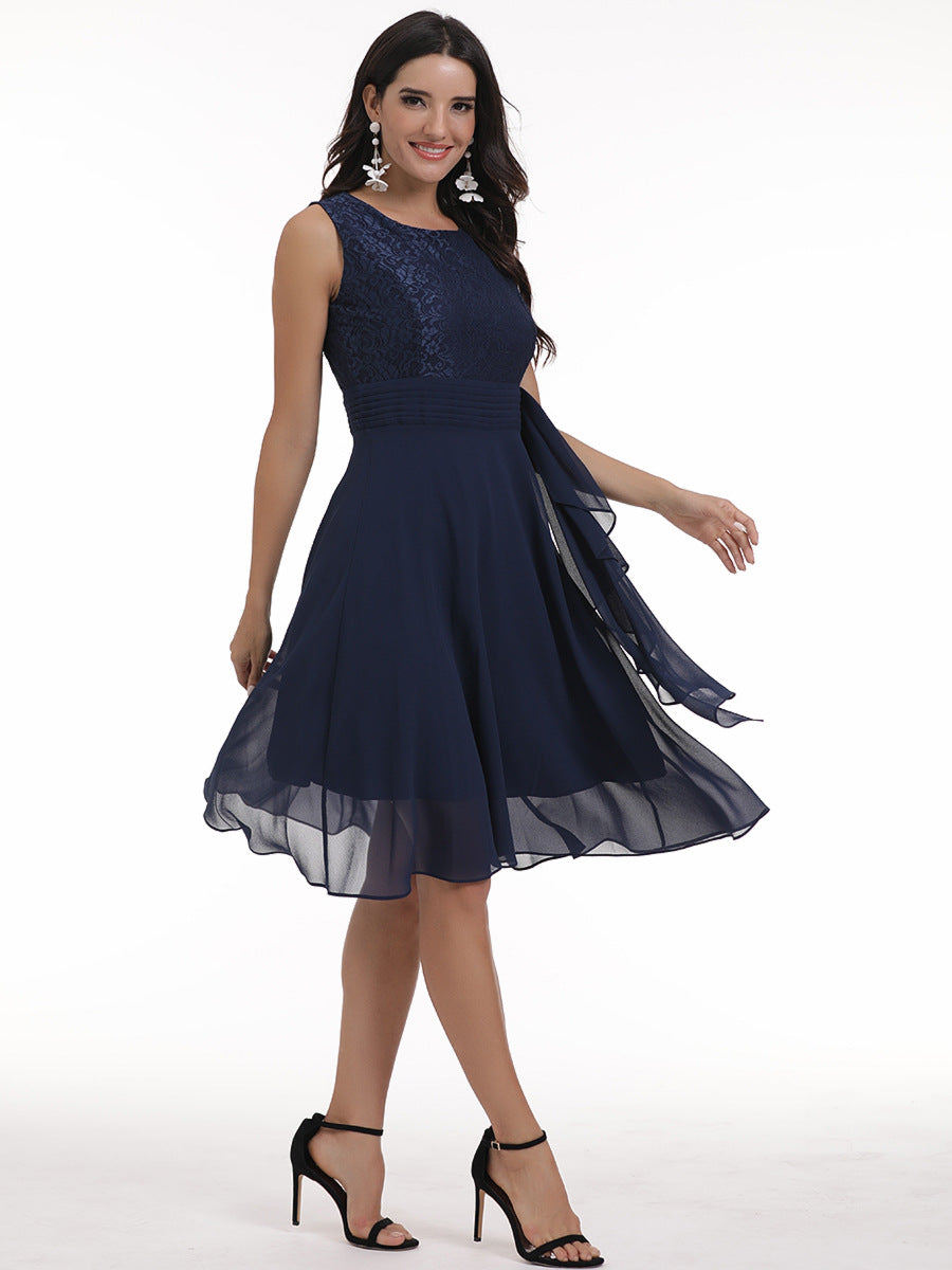 Women chiffon lace dress 42