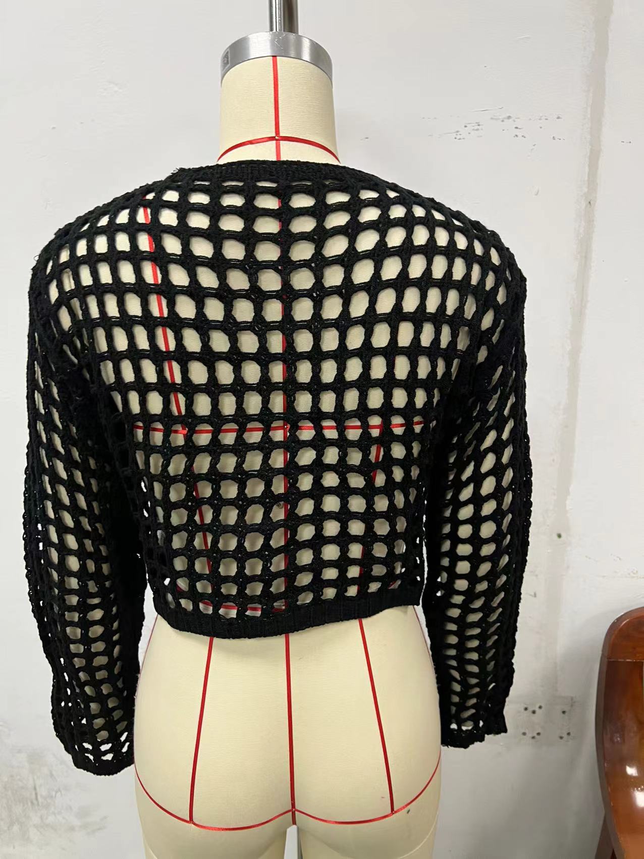Hollow Fashion Sexy Knitting Women Cardigan 20