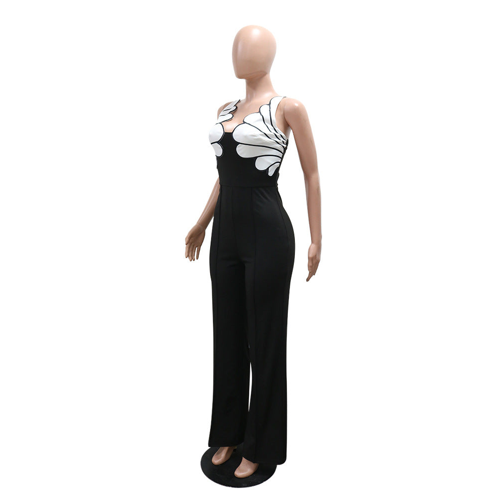 Women v-neck sleeveless Jumpsuit 11