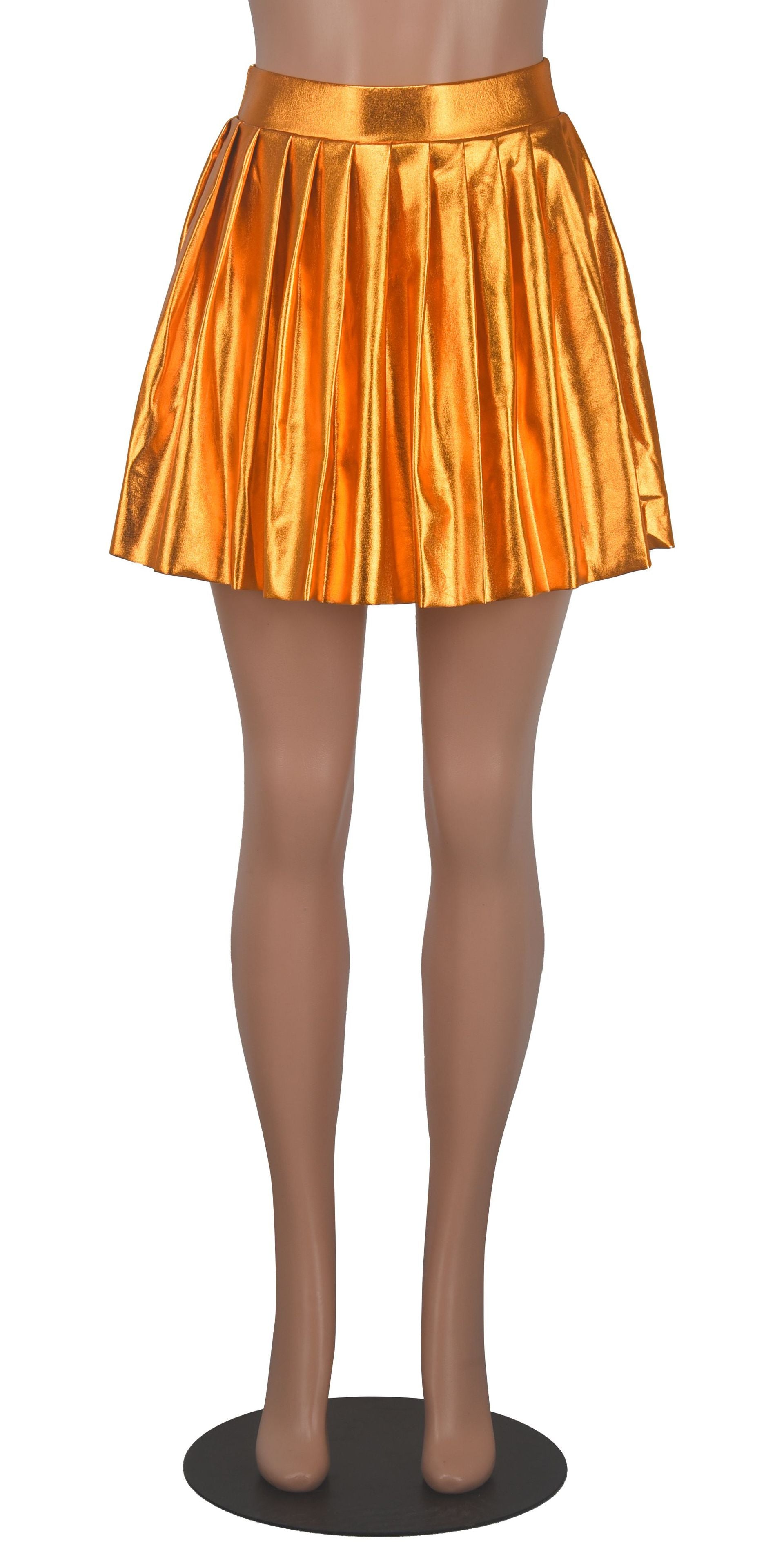 Women's Fashion Sexy Shiny Pleated Skirt For Women 27