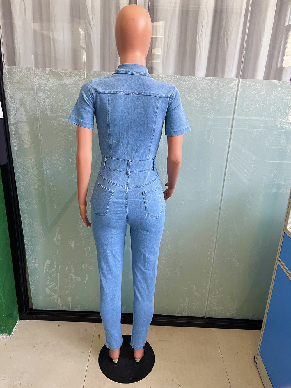 Women Sexy Denim Jumpsuit 15