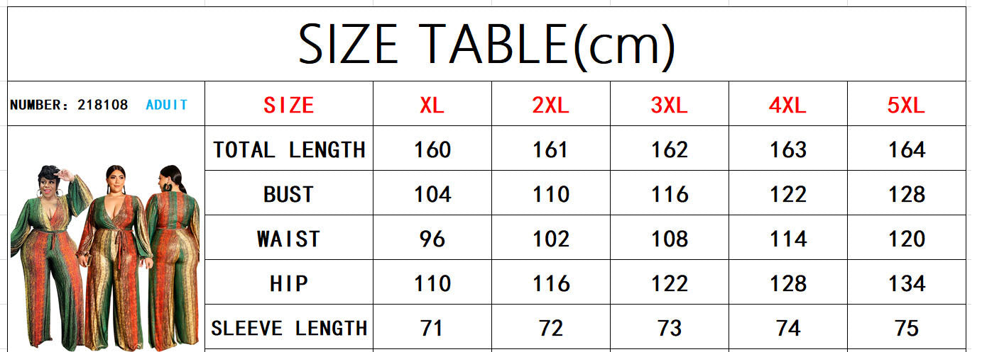 Plus Size Women's Winter Long Sleeve Straight Jumpsuit 8