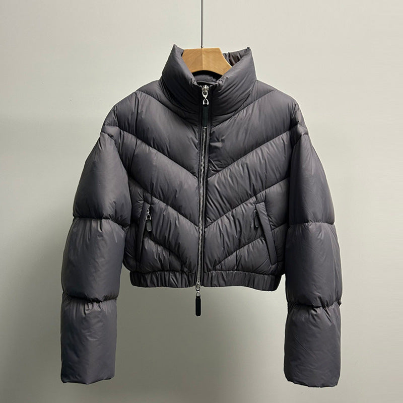 Women's Retro Down Jacket Puff Coat 4