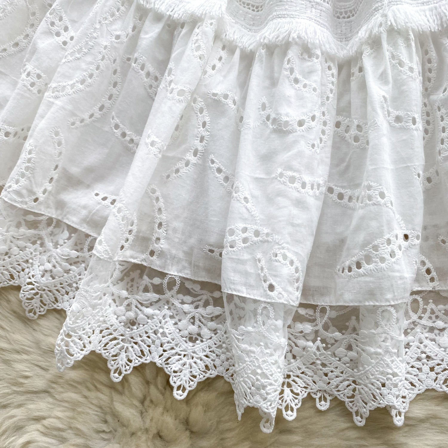 Women Summer French Lace Embroidered Dress 13