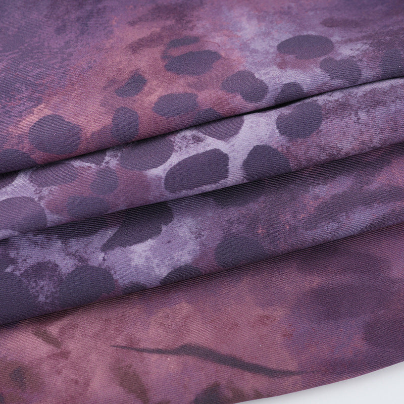 Animal Print Sexy Deep V Low Back Cutout Bodycon Dress 16