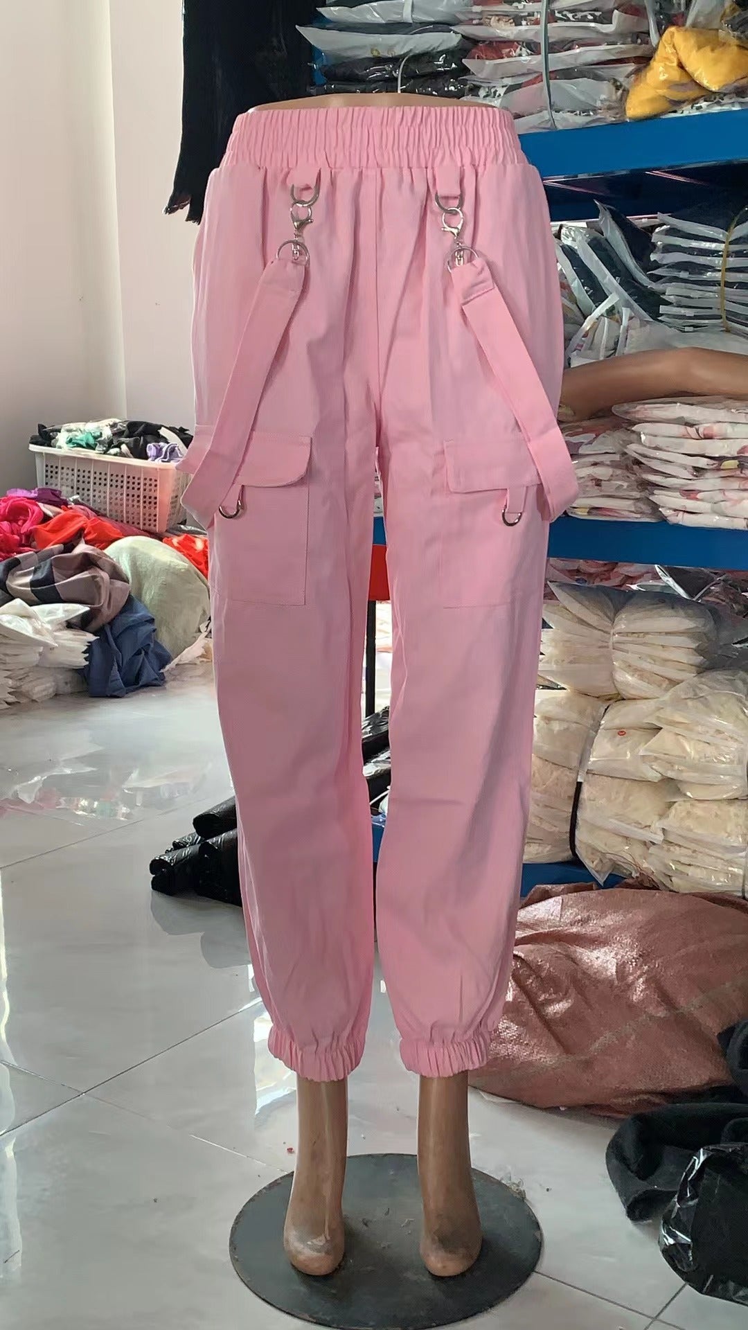 Women American Retro Pocket Overalls 14