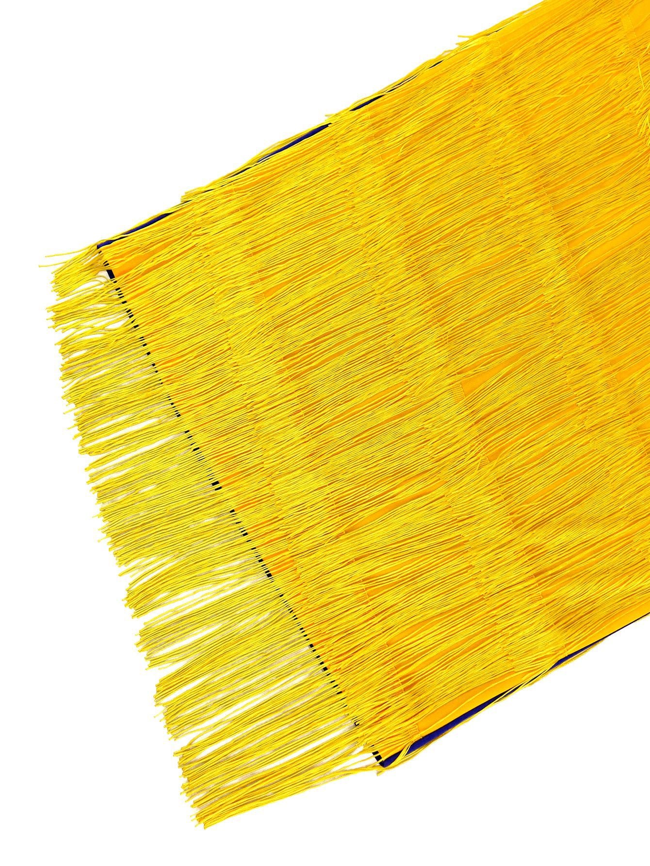 Winter Contrast Color Tassel Chic Style Elegant Party Dress 16