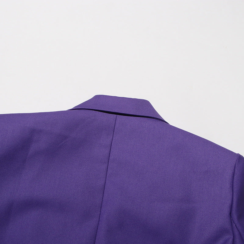 Women flower decoration elegant slit Blazer 8