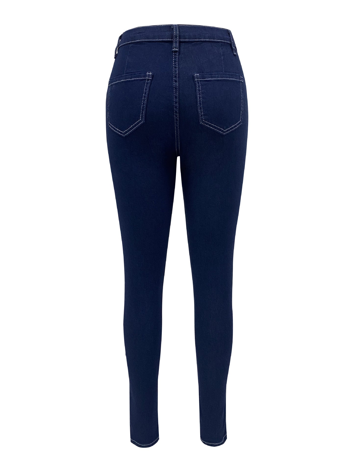 Women Vintage Stretch Denim Pants 7