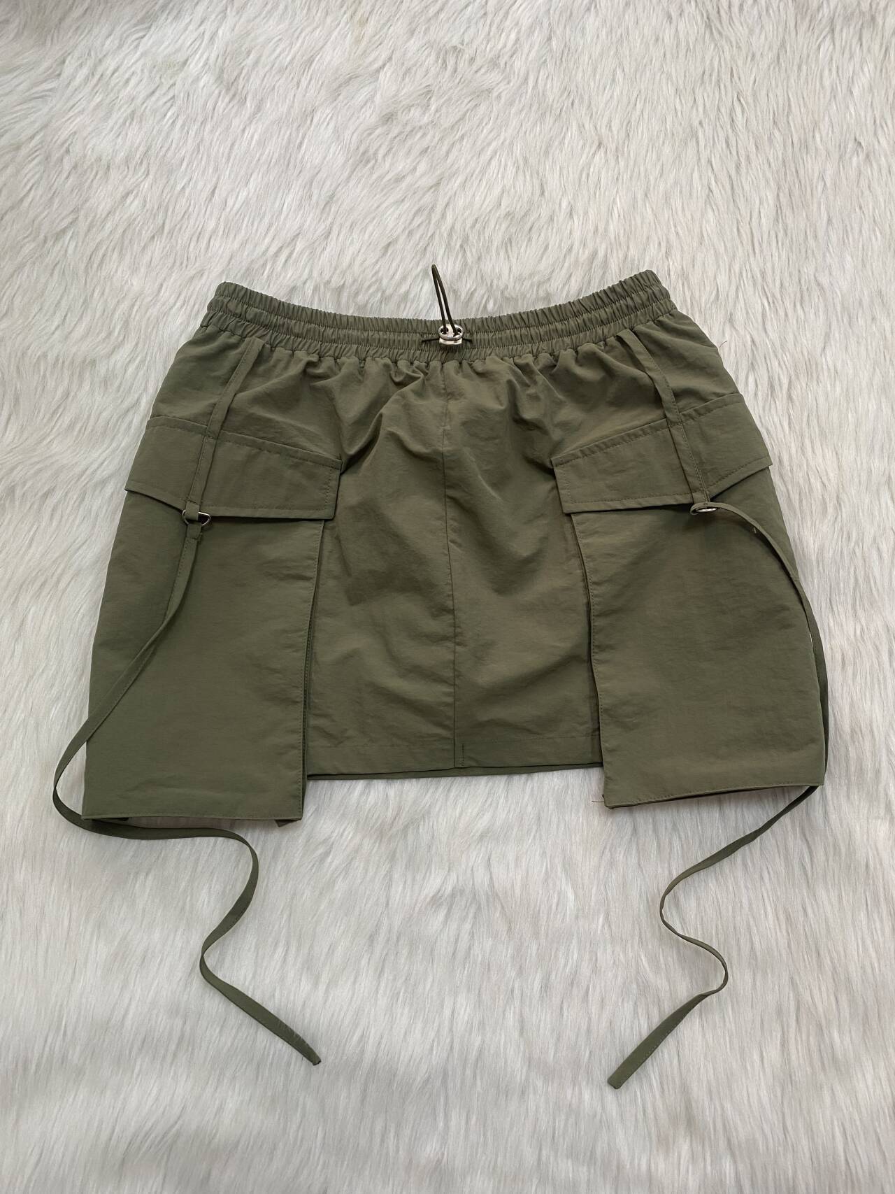 Women's Pocket Zippered Solid Color Sexy Mini Skirt 11