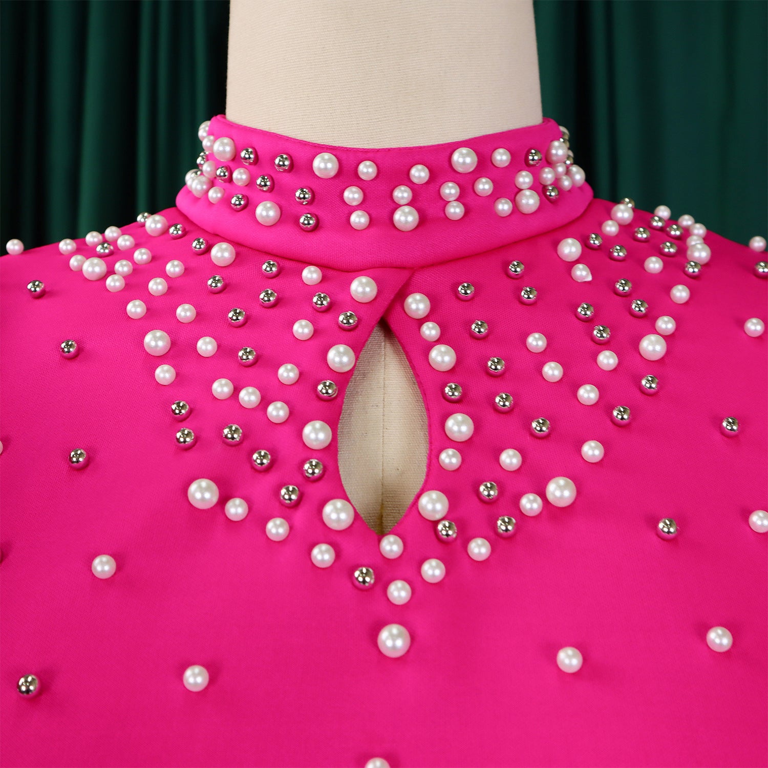 Women Sexy Ruffle Sleeve Beaded Party African Dress 26